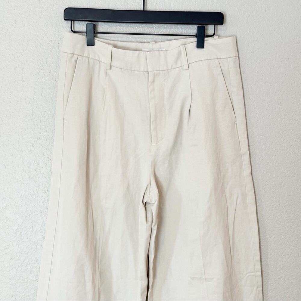 Madewell Pants Womens Slouchy Straight Drapey Twill Muted Stone Size‎ 4 - Picture 4 of 12